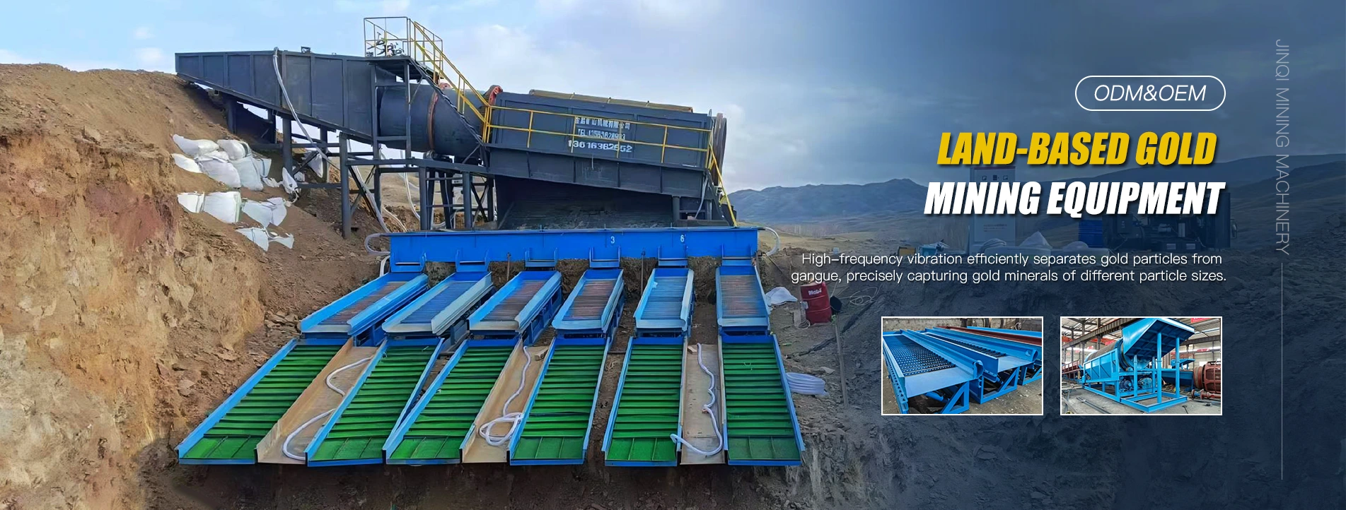 Fabricante de equipos de minería de oro terrestres de China