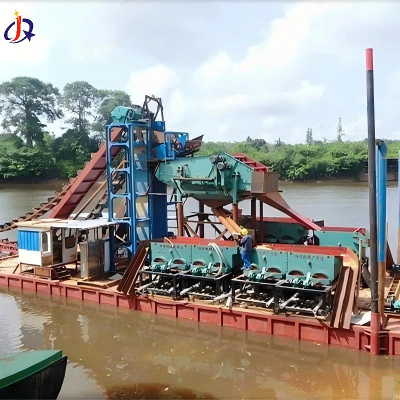 Draga de oro aluvial portátil para minería fluvial