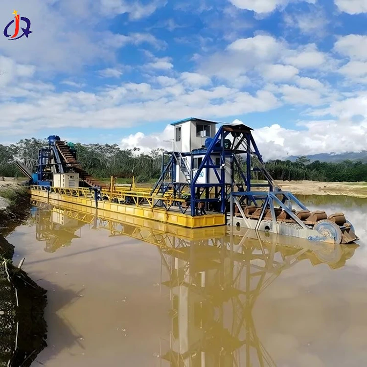 Draga de oro y arena para extracción y lavado de oro de río